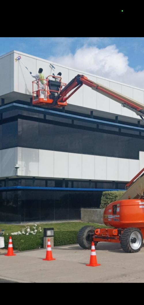 Specialty Exterior Cleaning of Alucobond at a Global Manufacturing Company in Cypress, CA